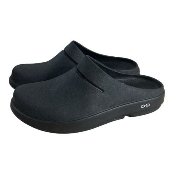 Oofos Oocloog Clog Unisex Mens 9 Women 11 Black Clog Recovery Slip On Shoes - Picture 1 of 11